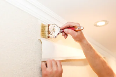 Pose de papier peint à Sarremezan — revêtements muraux et toiles de verre